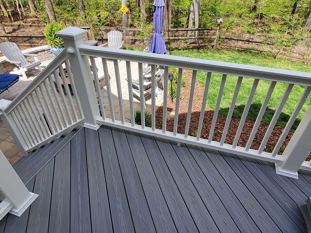Custom deck build in Charlotte NC