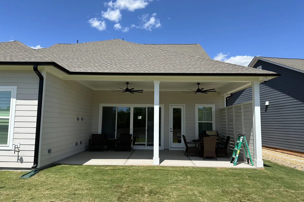 Original porch details before vinyl film sunroom conversion Encore NC